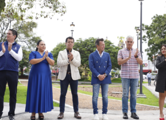Destaca Pablo Lemus la transformación del Centro Histórico durante la entrega de la rehabilitación del Jardín Cabañas