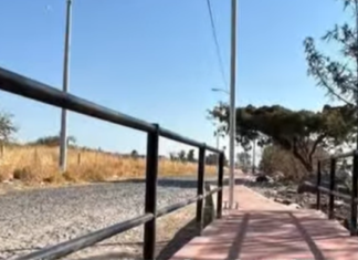 Se concluyó la construcción del andador en el ingreso de la colonia San Miguelito