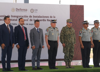 Asiste Pablo Lemus Navarro, Gobernador de Jalisco, a inauguración de la Coordinación Estatal de la Guardia Nacional