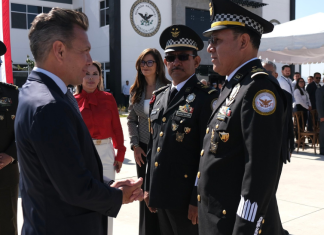 Acude Pablo Lemus, Gobernador del Estado, a toma de protesta del nuevo titular de la Guardia Nacional en Jalisco