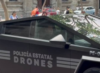 Tecnología de punta para la seguridad: llega la primera Cybertruck a la Policía de Jalisco