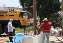 Avanza reparación del pozo en San Roque